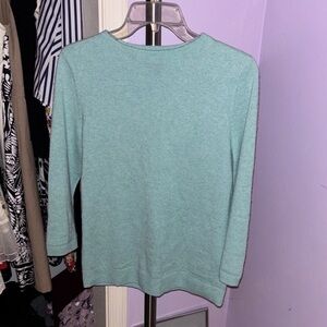 New Talbots Pure Cashmere Teal Women's Sweater